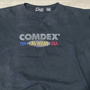 Vintage 1996 comdex Las Vegas USA Tech Convention Crewneck Sweatshirt